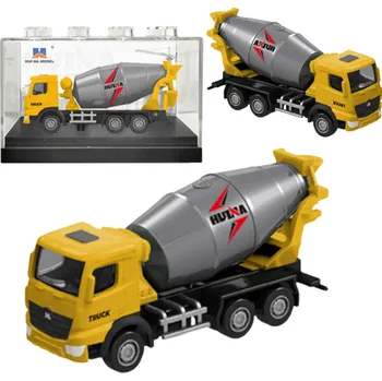 autíčko Kovový model míchačky Huina Žlutá 1:80