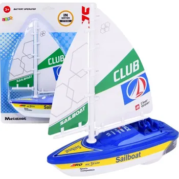 RC model lodě Plachetnice Loďka Vodní Na Baterie Turbínový pohon Modrá