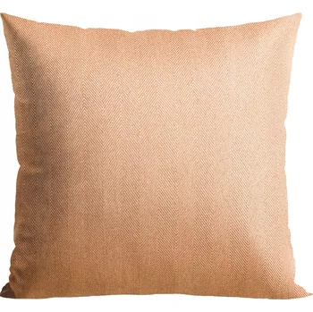 Povlak na polštářek Dekorační povlak na polštář se strukturou rybí kosti 40x40 tmavě béžový