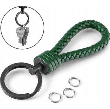 Pánská Přívěsek Na Klíče z Pravé Kůže [Strong] Zelená
