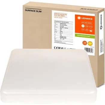 STROPNÍ SVÍTIDLO LED 35W 3000K 3680lm IP65 BÍLÝ ČTVEREC 350x55 LEDVANCE