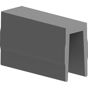 Stavební profil Alusic Záslepka drážky profilu AC 45-8, černá