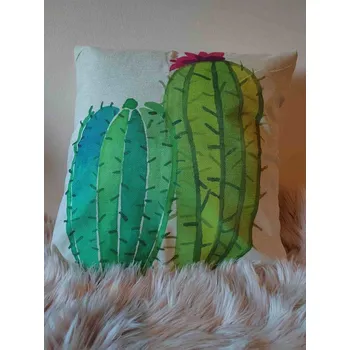 Povlak na dekorativní polštářek Povlak na polštář kaktus