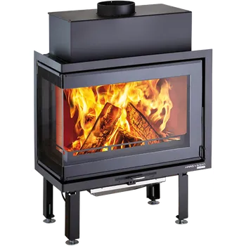 Krbová vložka Haas+Sohn Rukov s.r.o. HAAS+SOHN SKARA rohová krbová vložka premium, levá-sklo vně, 3,0-7,0 kW, beton/černá