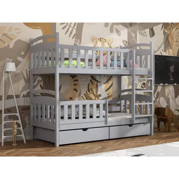 Dětská postel Patrová postel Filip Barva dřeva: Šedá, Rozměry: 80x180