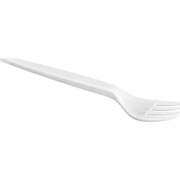 Jednorázové nádobí Plastové vidličky bílé 100 ks