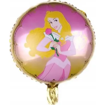 Balónek Fóliový balónek Šípková Růženka s růží 45 cm