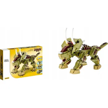 ostatní stavebnice Stavebnice 3v1 - Dinosaurus Triceratops, Robot, Auto