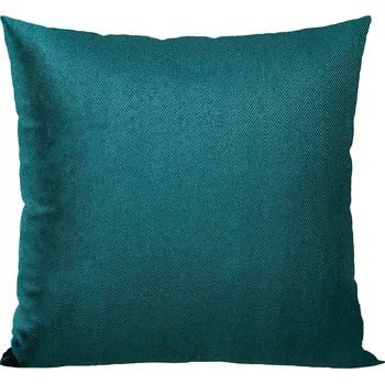 Polštář Dekorativní povlak na polštář se strukturou rybí kosti 40x40 zeleň