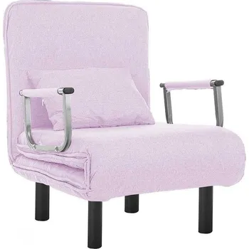 Křeslo Rozkládací křeslo 2v1 ve více barvách-růžové