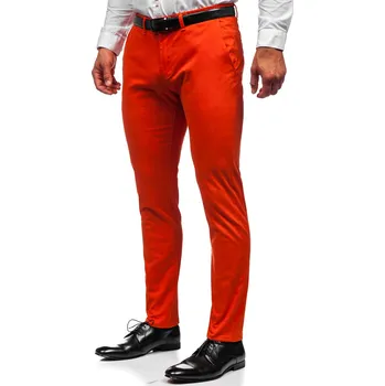 Pánské kalhoty Oranžové pánské chino kalhoty Bolf 1143 - 28