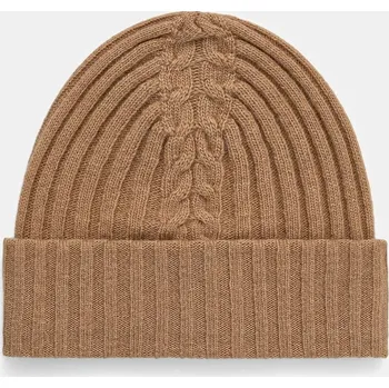 Čepice Čepice s příměsí vlny United Colors of Benetton 1244DA011 hnědá 82X, vel. ONE SIZE