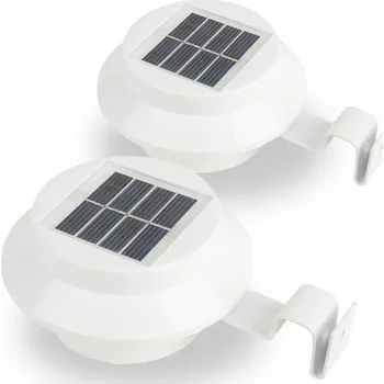 Venkovní osvětlení Solární lampa ve volitelných barvách - 2 ks - bílá