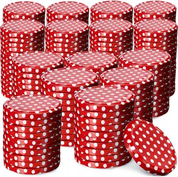 Sklenice 200x ŠROUBOVACÍ VÍČKA NA SKLENICE FI 66 VÍČKA NA SKLENICE ZAVAŘENINY