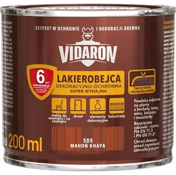 Vrták VIDARON LAKÝROVÁ LAZURA VYDATNÁ MAHAGON KHAYA S05 0,2L