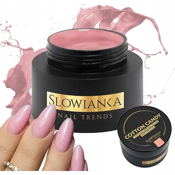 Lak na nehty Gel na nehty COTTON CANDY COVER - nevyrovnávací Slowianka Nail Trends 50g