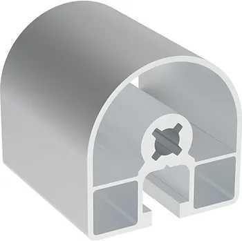 Stavební profil Alusic Hliníkový profil AC 45-8, 45x45, kulatý, s 1 drážkou