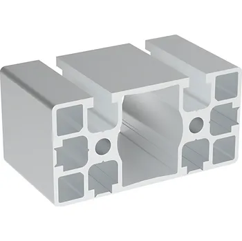 Stavební profil Alusic Hliníkový profil AC 45-8, 45x90, se 2 drážkami, těžký