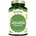 GreenFood Nutrition Kurkumin + Vitamín D3 90 kapslí GreenFood Nutrition Kurkumin + Vitamín D3 90 kapslí