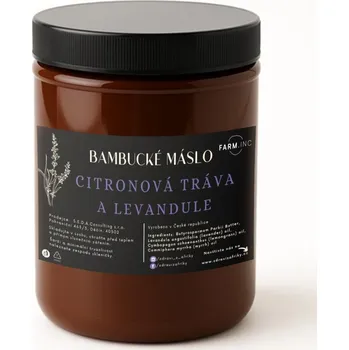 Tělové mléko Farm.inc Šlehané bambucké máslo s citronovou trávou a levandulí 1l