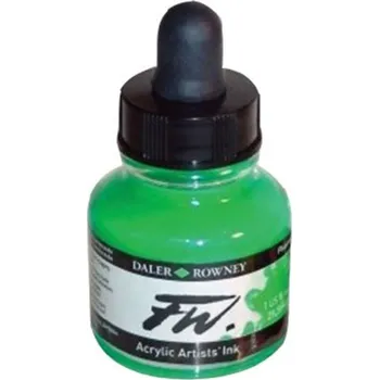 Daler-Rowney Tuš umělecká Fluo 29,5 ml, zelená