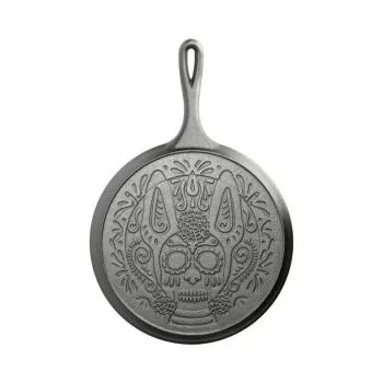 Pánev LODGE litinová pánev na palačinky 26cm Xolo Sugar Skull