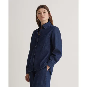 Dámská halenka Košile Yerse 43819 tmavě modrá džínová Velikost: 38