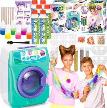 kreativní sada SADA SLIME DIY VÝROBNA PRAČKA KREATIVNÍ PRO VÝROBU SLIZŮ PRO DĚTI 6+