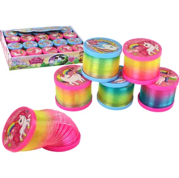 Vánoční dekorace Duha Pružina Se Světelným Efektem Motiv Jednorožců