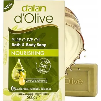 Mýdlo Mýdlo Dalan OLIVOVÉ turecké 200 g Bez barviv a silikonů PŘÍRODNÍ