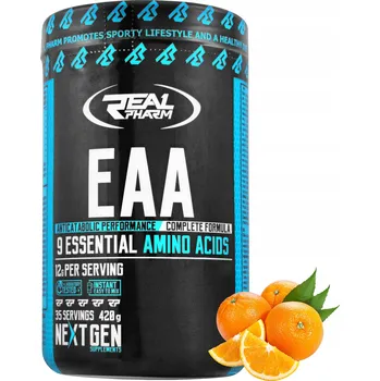 Aminokyselina EAA Prášek Real Pharm EAA 420g Real Pharm 420 g pomeranč