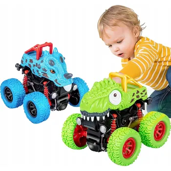 autíčko DĚTSKÉ AUTÍČKO S DINOSAURUS A TŘECÍM HRAČKA