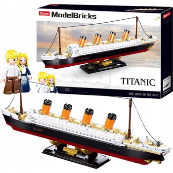 ostatní stavebnice Stavebnice Tytanic 480 Elementów Tytanik Figurki Loď 3D Hračka sada