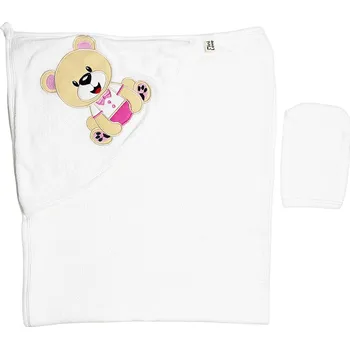 Baby Dětská osuška s kapucí – Medvídek, holčička
