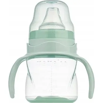 Mamajoo Tréninkový hrneček s pítkem proti rozlití 270 ml zelený 9m +