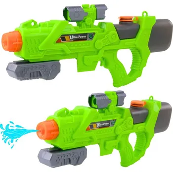 Dětská zbraň Vodní pistole s mechanickým pumpováním 550 ml zelená