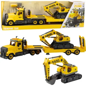 autíčko Nákladní auto odtahovka kroucení DIY pásové rypadlo světla zvuky