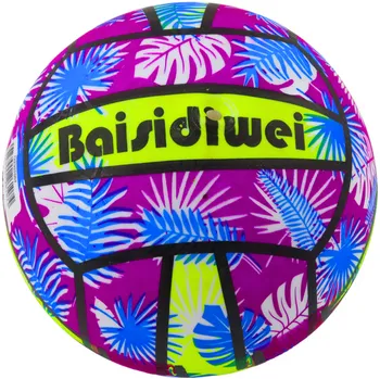 Dětský míč Míč Gumový Zářivý Listy Fialová 24 Cm