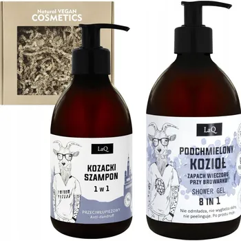Šampon LaQ Sada PODCHMIELONY KOZIOŁ - gel 500 ml + šampon 300 ml (s vůní sena)