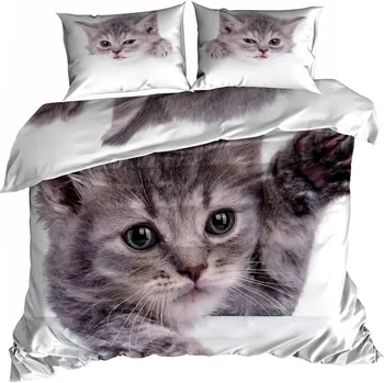 Povlečení Ložní Povlečení Bavlna 140x200 cm KOČKA