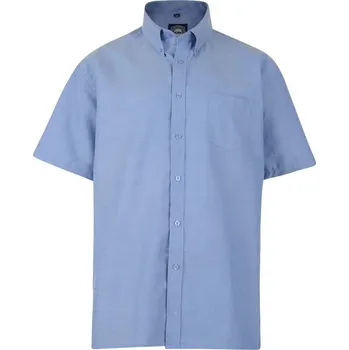 Pánská košile KAM košile pánská KBS 663A krátký rukáv nadměrná velikost 4XL Jeans