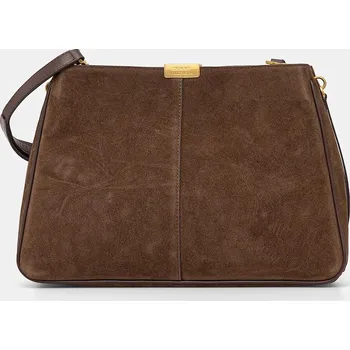 Semišová kabelka Tommy Hilfiger AW0AW18201 hnědá 98X, vel. ONE SIZE