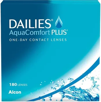 Kontaktní čočky Jednodenní kontaktní čočky Alcon Dailies AquaComfortPlus, +2, BC 8,7, DIA 14, 180 ks