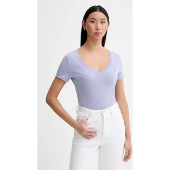 Dámské tričko Bavlněné tričko Tommy Jeans DW0DW20458 modrá 05C, vel. XS