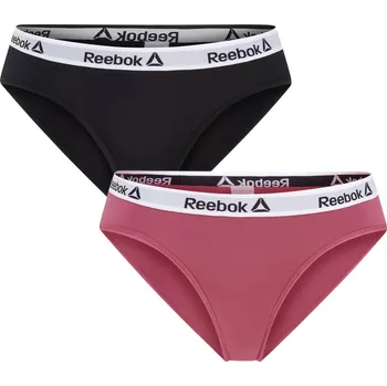Kalhotky Reebok Dámské kalhotky, 2 kusy (černá/růžová, L)