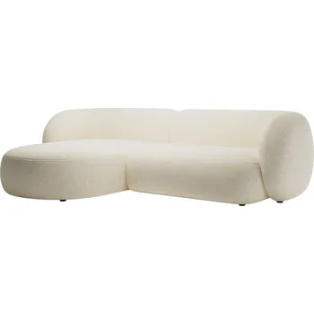 Pohovka Micadoni Světle béžová rohová pohovka Kate 285 cm, levá