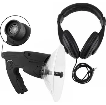 Mikrofon Parabolický směrový mikrofon se sluchátky