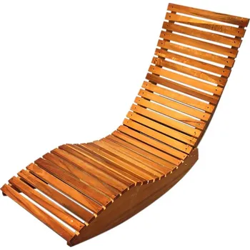 Zahradní lehátko Dřevěné houpací lehátko