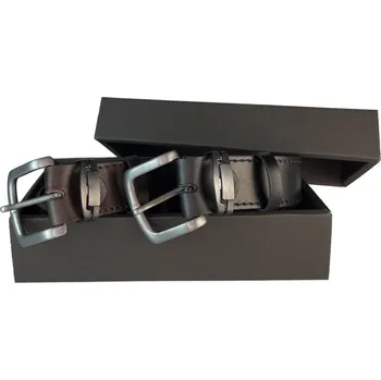Opasek PENNY BELTS Double set kožených jeans opasků 09-1-60 a 09-1-40 - 110 cm