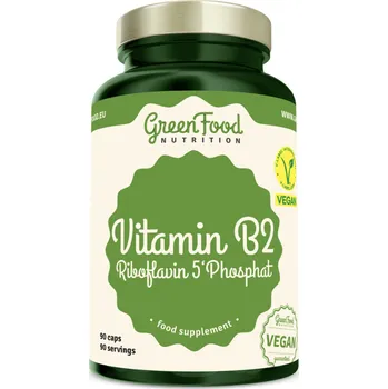 GreenFood Vitamin B2 Riboflavin 5'Phosphat 90 kapslí GreenFood Vitamin B2 Riboflavin 5'Phosphat 90 kapslí